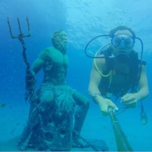Escultura de Poseidon en San Andrés